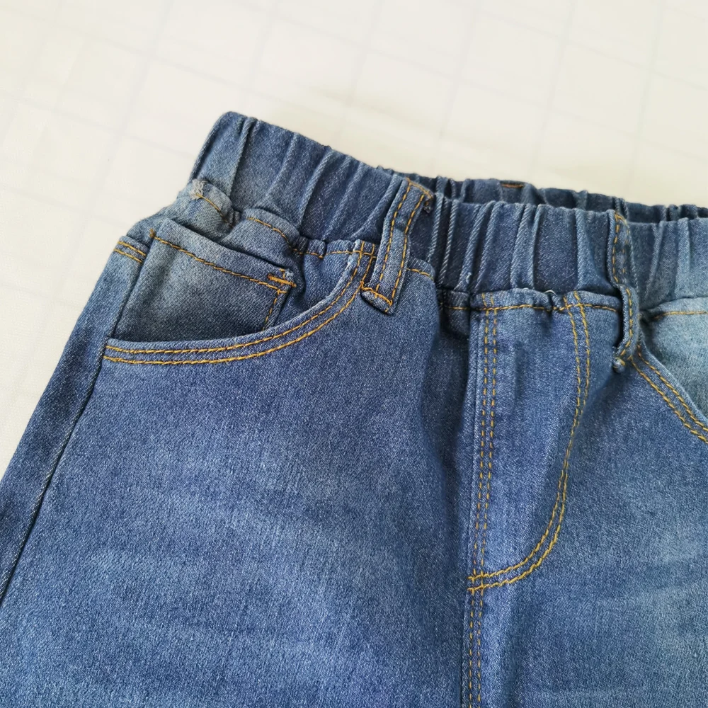 IENENS Fashion Jeans Trousers Boy\'s Denim Long Pants Kids Slim Jeans Young Children Straight Cowboy Pants 5-13Y Spring Autumn