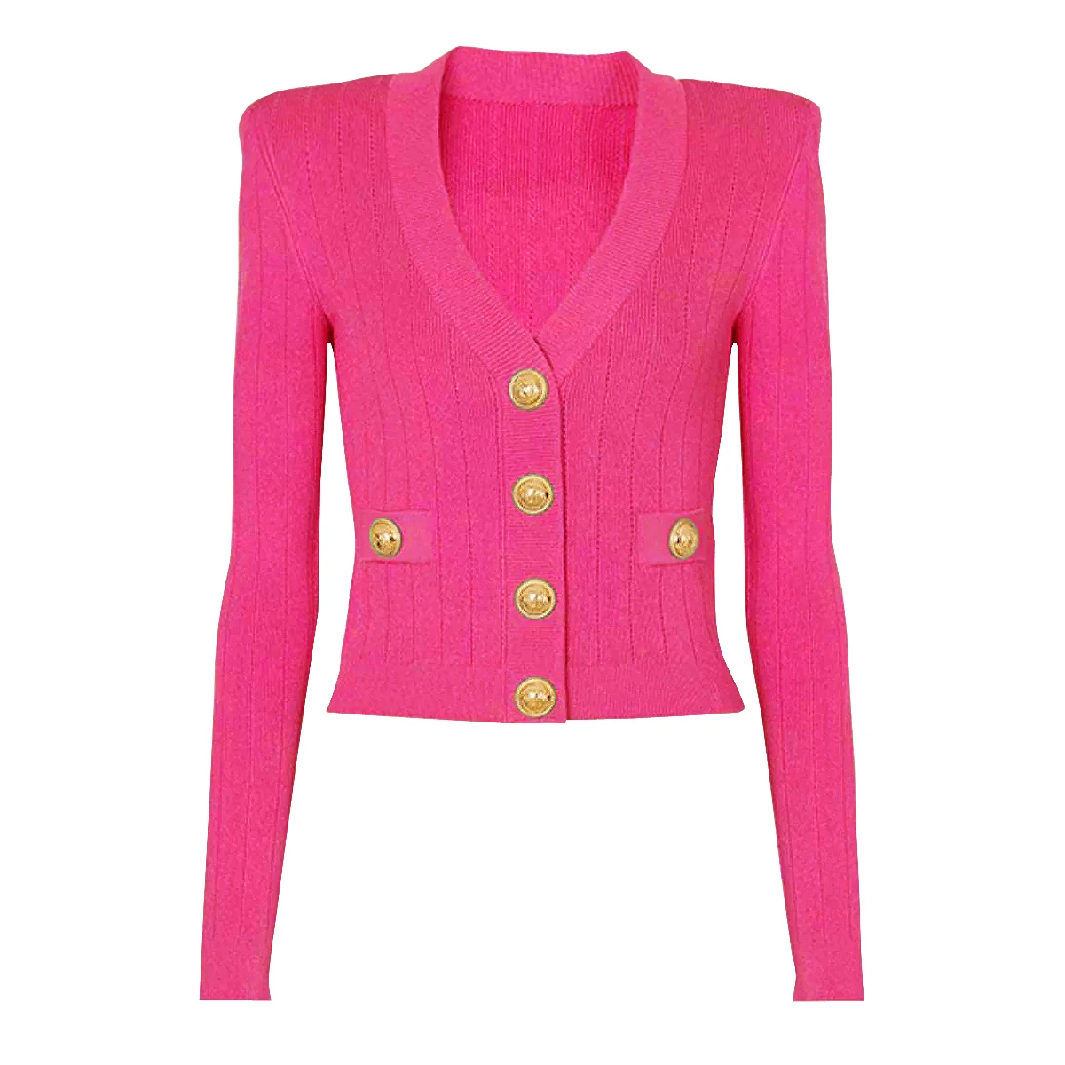 Spot Spring 2024 New Women\'s Fashion Classic High Quality Versatile Jacket Jacket Knitted Sweater Cardigan