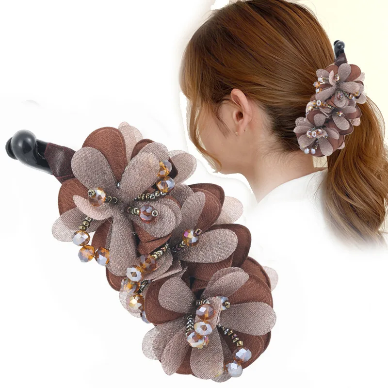 Neue Ankunft Koreanische Haarspange Twisted Banana Clip für Langes Haar Frauen Kopfbedeckung Haarschmuck Französischer Stil Haarklammer – Detail 5