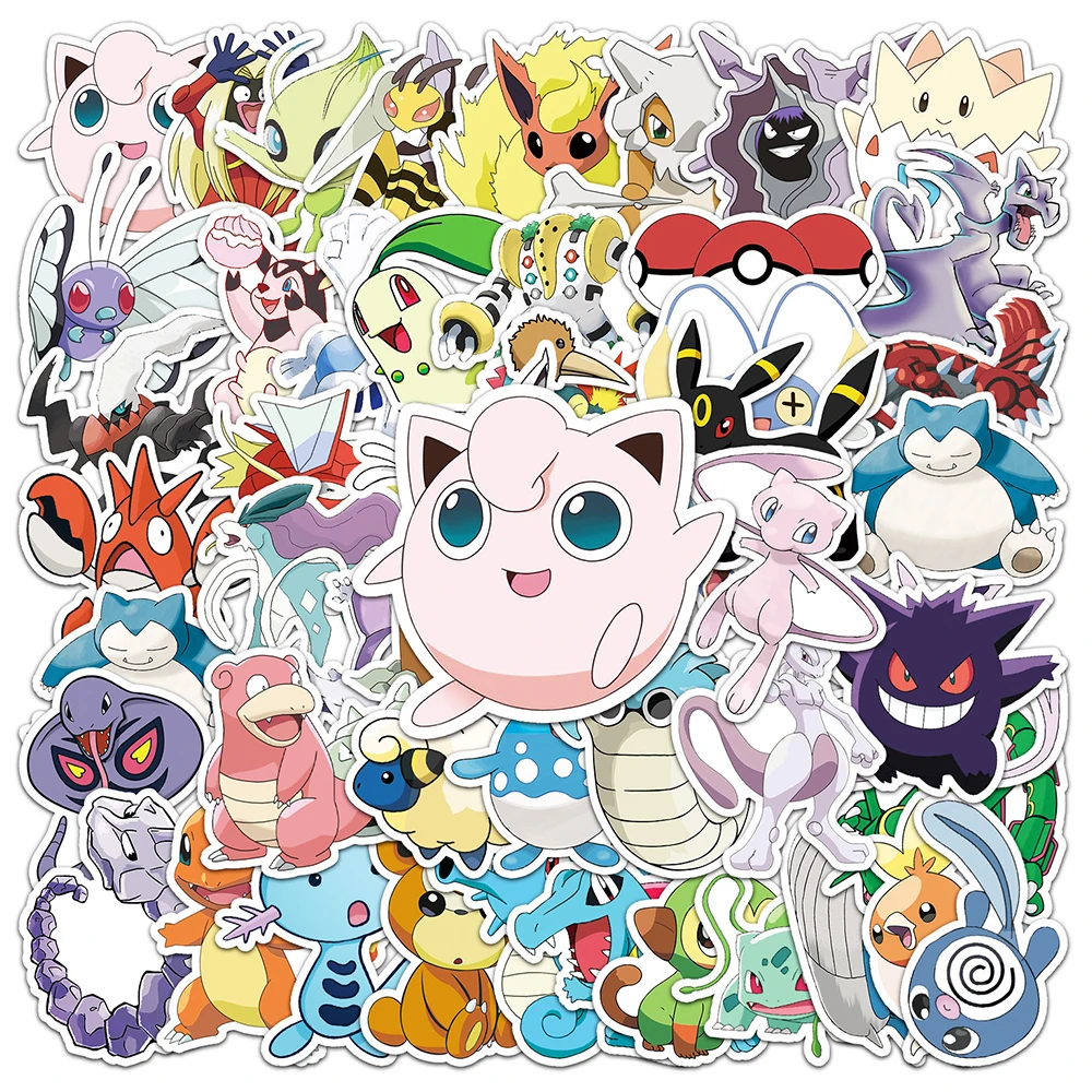 10/30/50pcs Funny Pokemon Anime Stickers Cute Charmander Graffiti Sticker Kids Toy Phone Case Laptop Luggage Cartoon Decal Decor