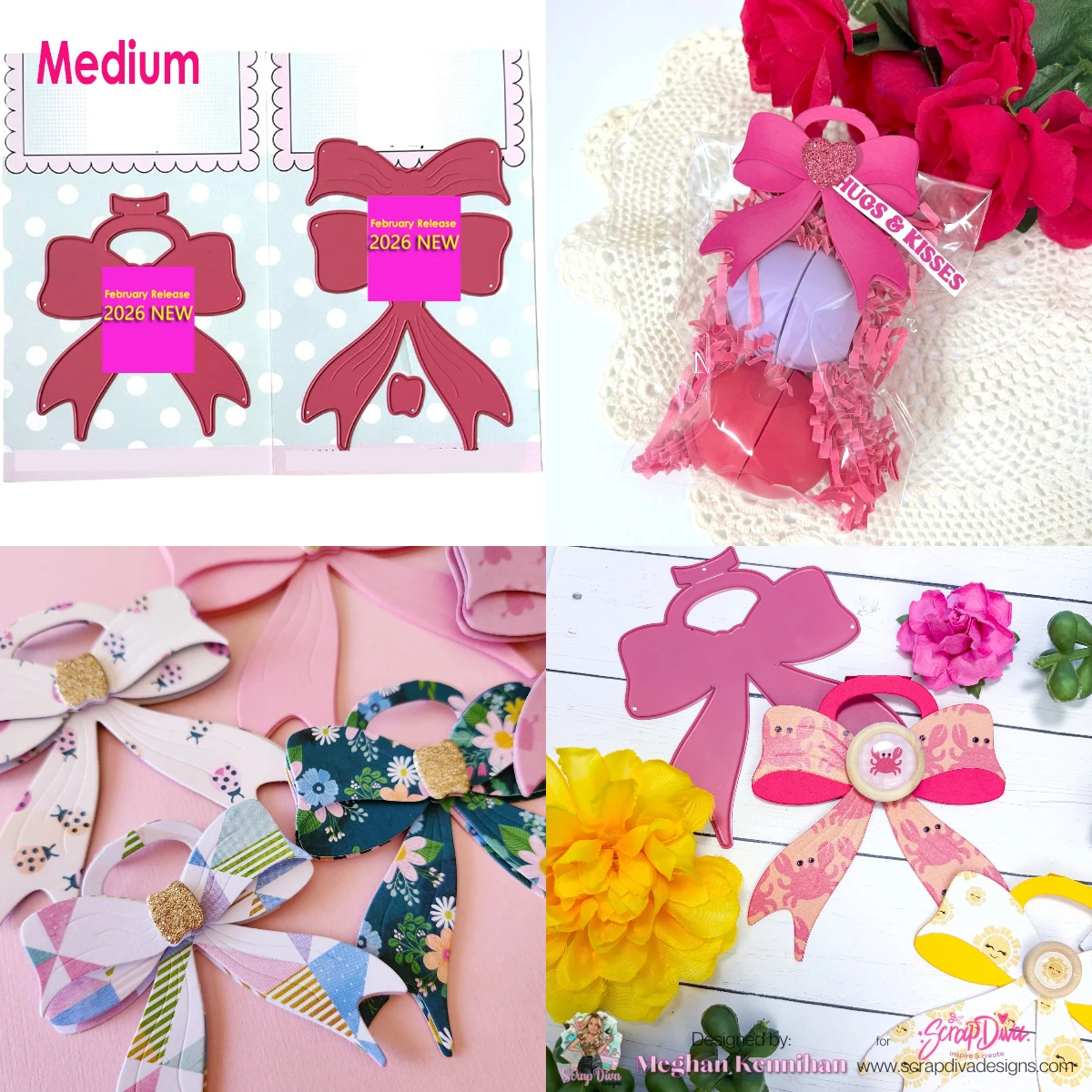 

Новые вырубные формы Bow Bag Topper 2026 для скрапбукинга, декора дневников, трафареты для тиснения, шаблоны для DIY открыток ручной работы