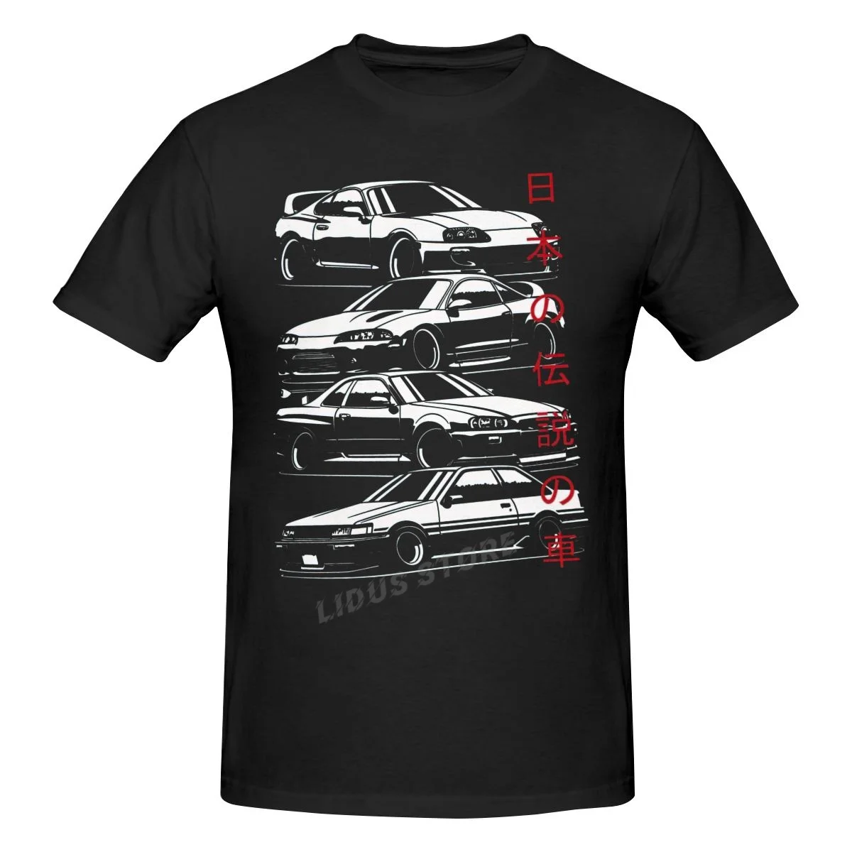 JDM Legends تي شيرت زوجين 90S تي شيرت رجالي قصير الأكمام خصم العلامة التجارية Merch