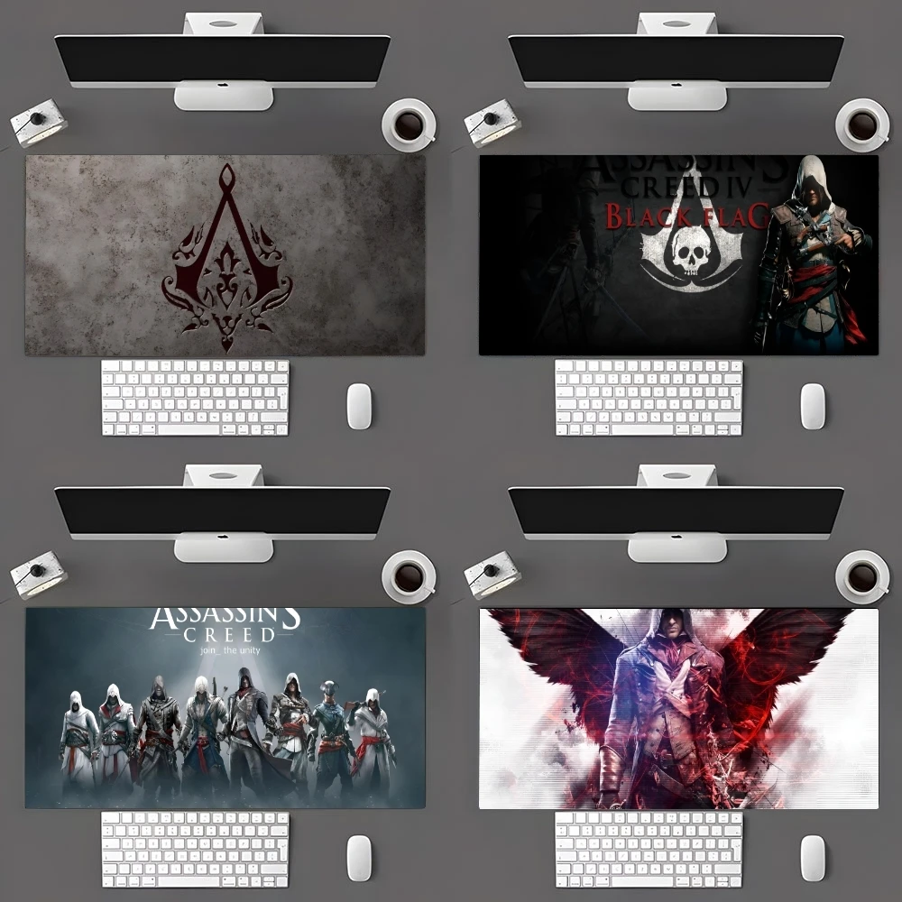 A-Assassin S -Creed Gaming Mouse Pad Man 700x400 Large Gaming Mouse Pad Gamer Big Mouse Mat Computer Locking Edge MousePad 90x40