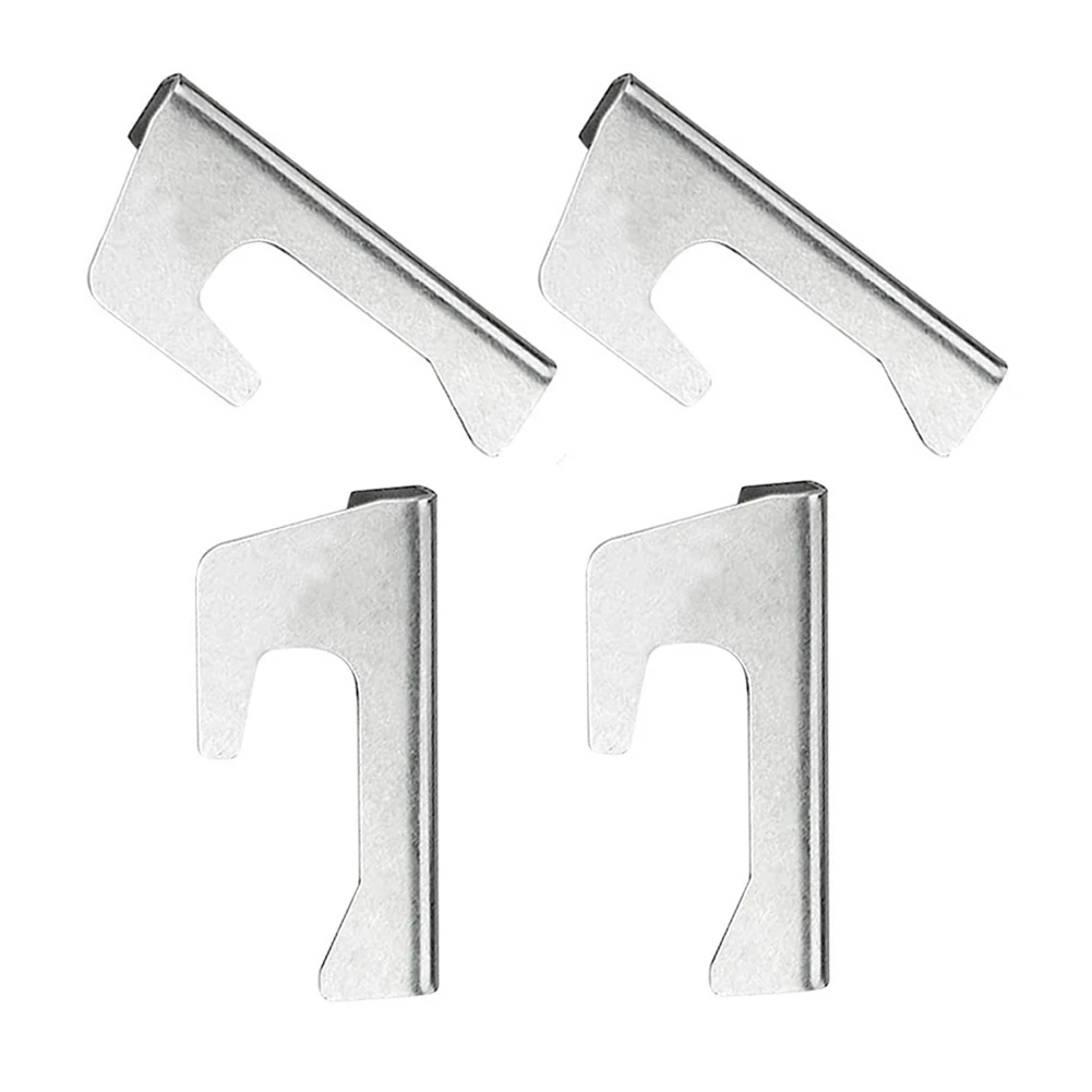 4 Pack of BBQ Pan Gasket Brackets for For firebox Kettle Grills Stainless Steel Accessory Promoting Better Cooking Results