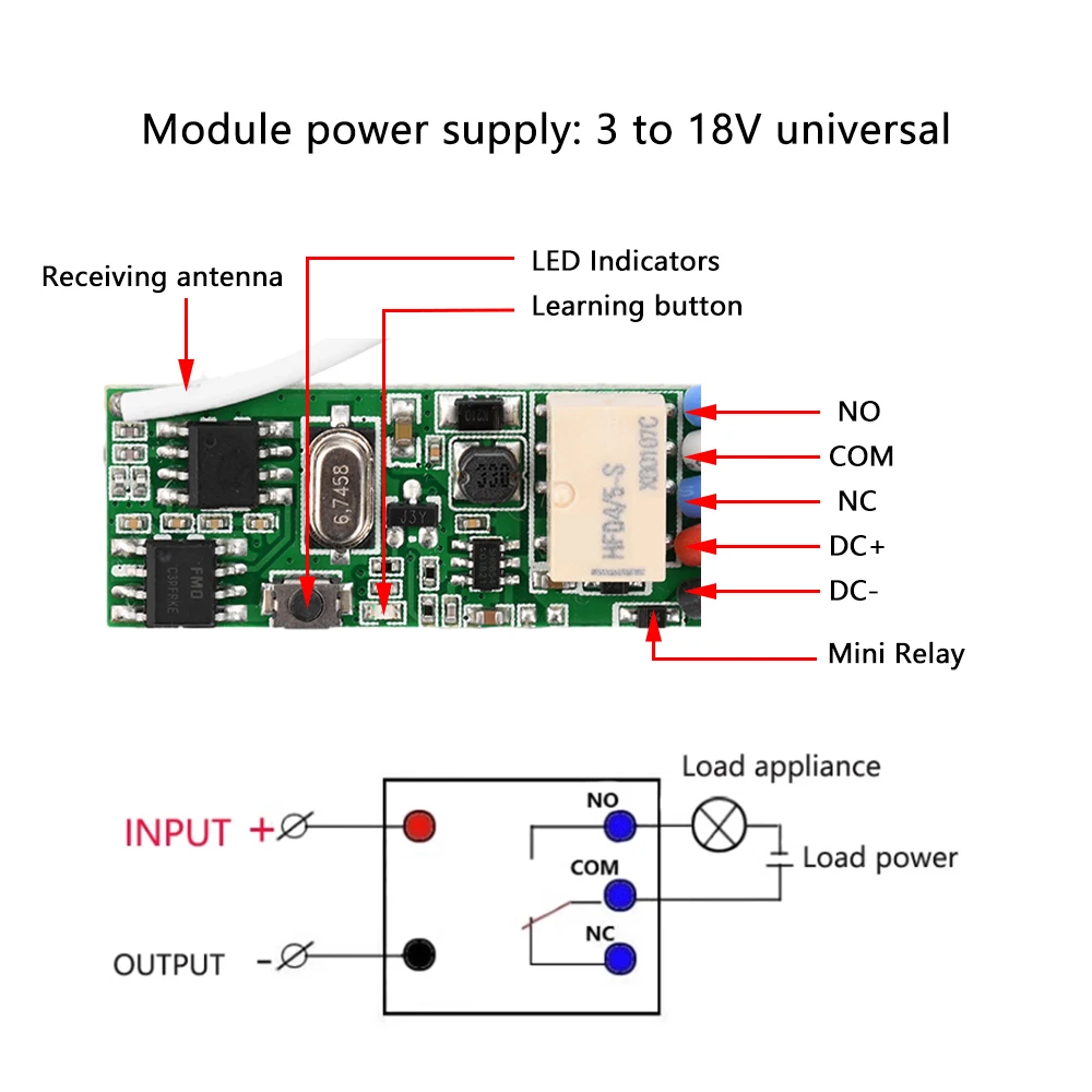 433Mhz 1 Set DC3V-1…