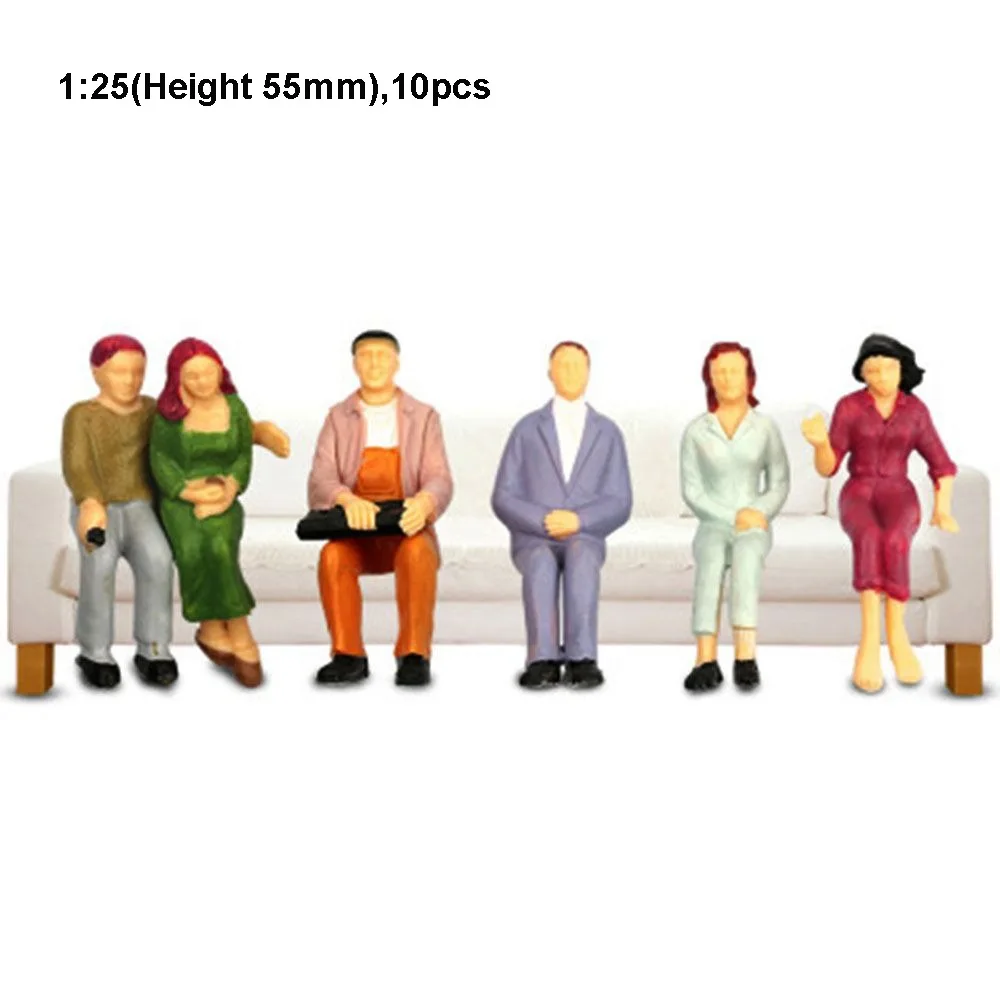

10/100pcs 1:200/1:150/1:100 Sand Table Model 1:75/1:50/1:30/1:25 Scale Mixed Pose Simulation Human Model DIY Mixed Color