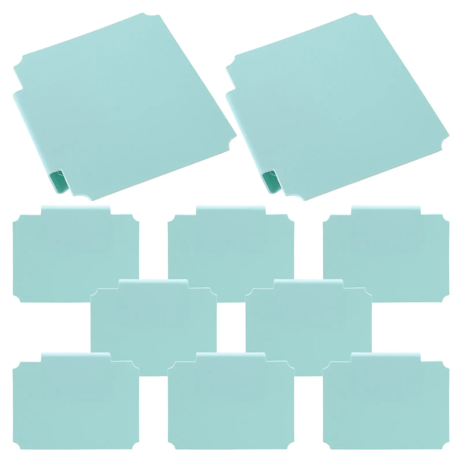 

10Pcs Basket Labels Clip on Plastic Removable Erasable Chalk Tags for Storage Bin Pantry Organization