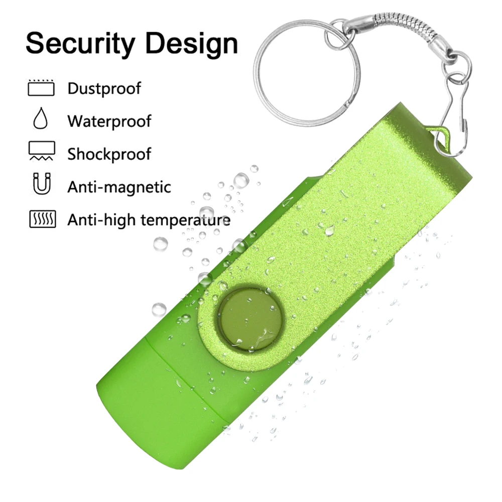 Unidad Flash USB 256 de alta velocidad, Pendrive de gran capacidad con logotipo personalizado tipo C, USB 2,0, 128GB, 2,0 GB, disco U para PC/Android