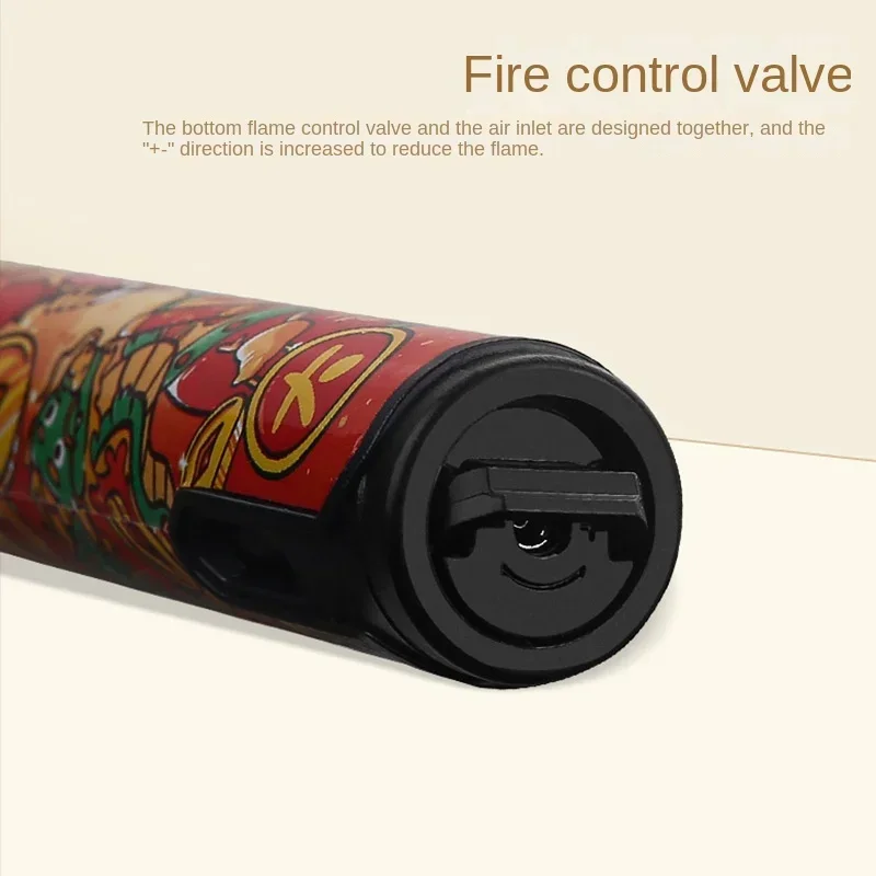 New Honest Year of The Dragon Painted Windproof Direct Jet Gas Lighter Cigar Special Airbrush Portable Outdoor Lighter