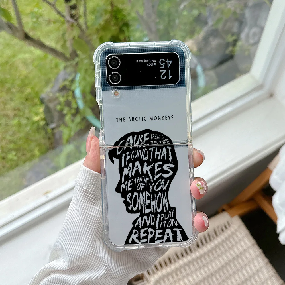 Arctic Monkeys Phone Case for Samsung Galaxy Z Flip 3 4 Z Flip 5 6 Z Fold 4 5G PC Soft Anti-fall Back Cover