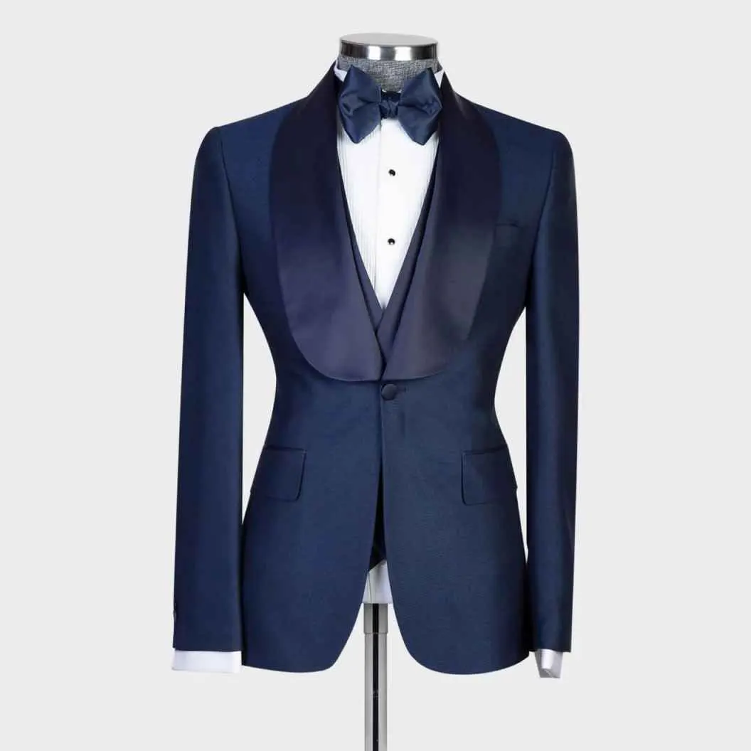 

Classic Wedding Men Suit Party Suits Slim Fit 2-Pcs Coat Vest Tailor-Made Groom Groomsman Formal Occasions Size Customized