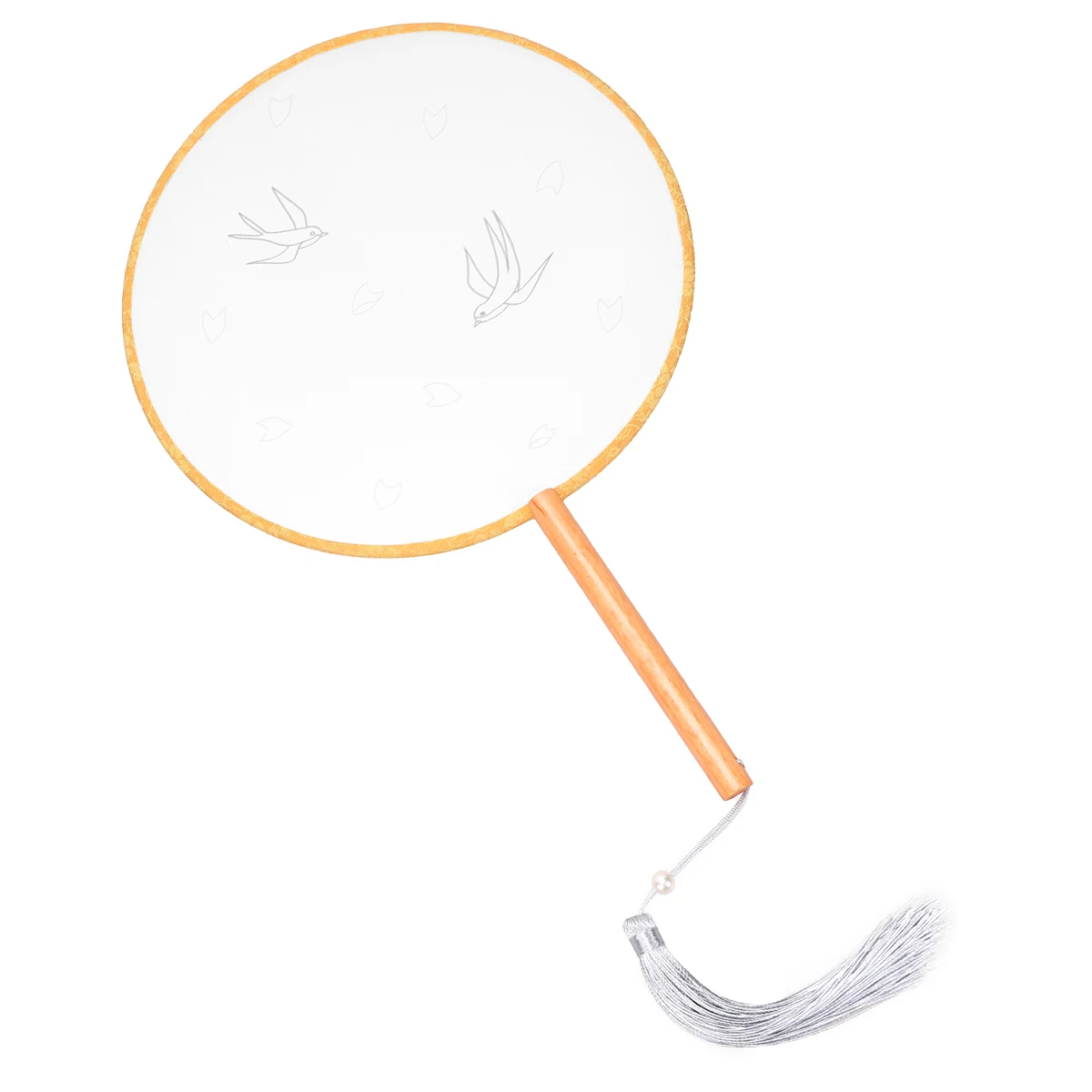 

DIY Embroidery Supplies Fan H made Crafts Kit Complete Tools Blank Design Accessories Embroidery Silk Fan Gifts