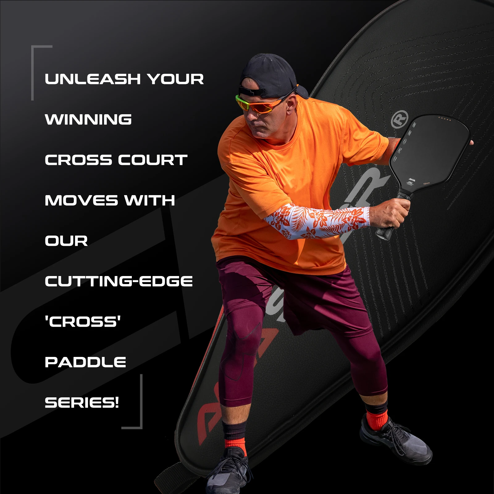 AMASPORT USAPA Approvel Pickleball Paddle with Cover Cross Series for Advanced Design & Premium Performance Pickleball Rackets - Image 6