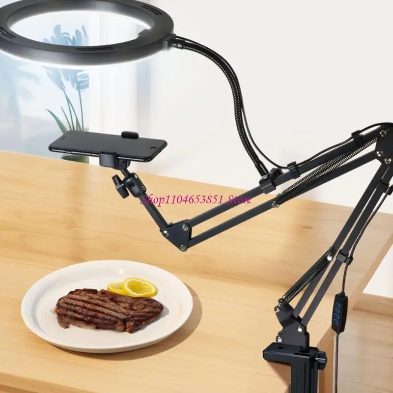 محول حامل ميكروفون من سبائك الألومنيوم 1/4 بوصة أنثى إلى ذكر خرطوم Gooseneck لحامل ثلاثي القوائم وحامل الكاميرا