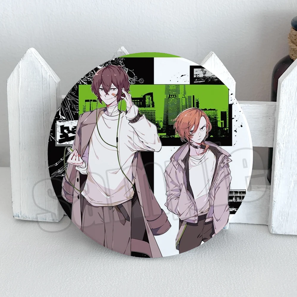 

Anime Bungo Stray Dogs Nakajima Atsushi Edogawa Rampo Dazai Osamu Cosplay Fine Antiskid Ceramic Cup Coaster Xmas Birthday Gift