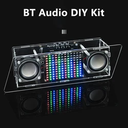 Bluetooth Speaker Kit DIY LED Music Spectrum Rhythm Light Bluetooth speaker LED Electronic Soldering Project Electronic Kit