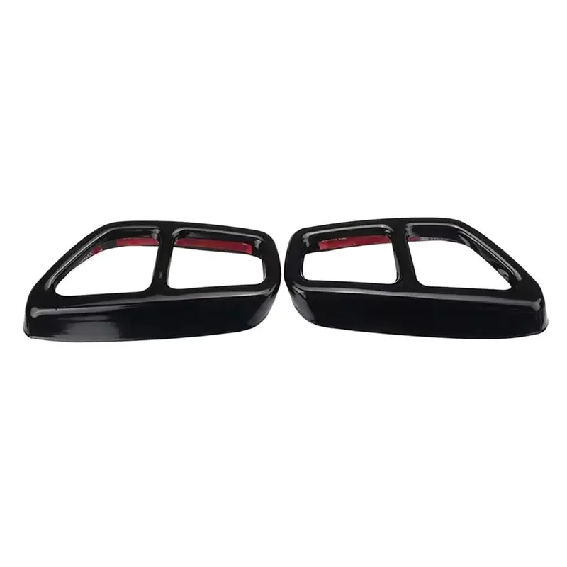 

AC54-Rear Dual Exhaust Pipe Cover Trims For BMW 5 Series G30 G31 2017-2022 Tailpipe Trim Frame Car Exterior Modification