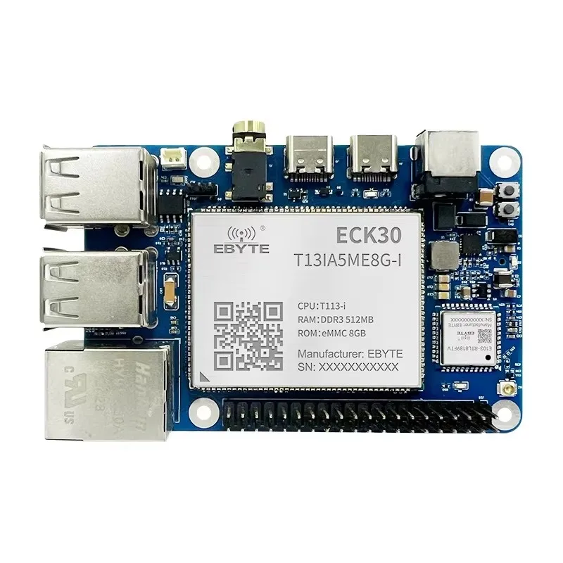 ECB30-P4T13IA5ME8G-I 8GB 512MB Allwinner T113-i Single Board Computer Raspberry Pi Embedded Linux ARMA7 Development Board
