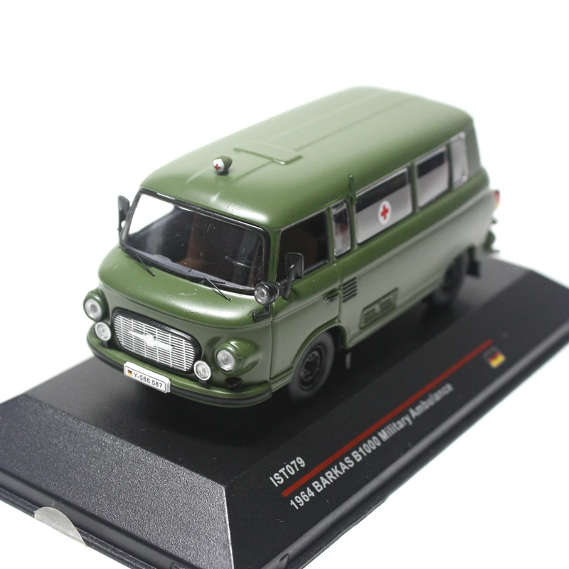 Diecast Alloy 1:43 Scale B1000 Military Ambulance Model Adult Nostalgia Classic Collection Toys Static Display Gifts Souvenir