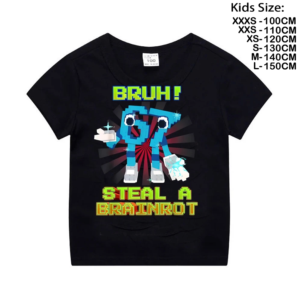 سرقة قميص BrainRot مضحك ألعاب ميمي للبنين تي شيرت 67 ستة سبعة مضحك الإيطالية Brainrot الاطفال الألعاب Y2k قائلا المحملة