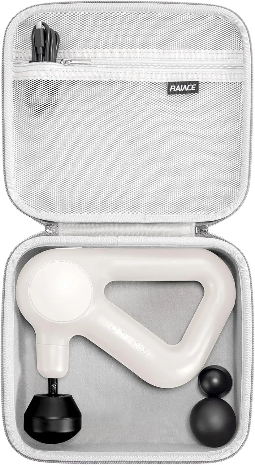 

Massage Gun Case for TheraGun Relief - Hard Travel Case with Mesh Pocket - Gray (Case Only)