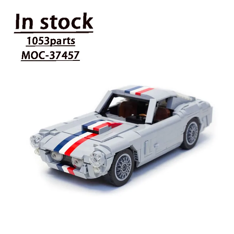 MOC-37457 Klassieke Supercar 250 Gt Assemblage Splitsing Bouwsteen Model 1053 Auto Onderdelen Bouwsteen Kids Verjaardag Speelgoed Cadeau