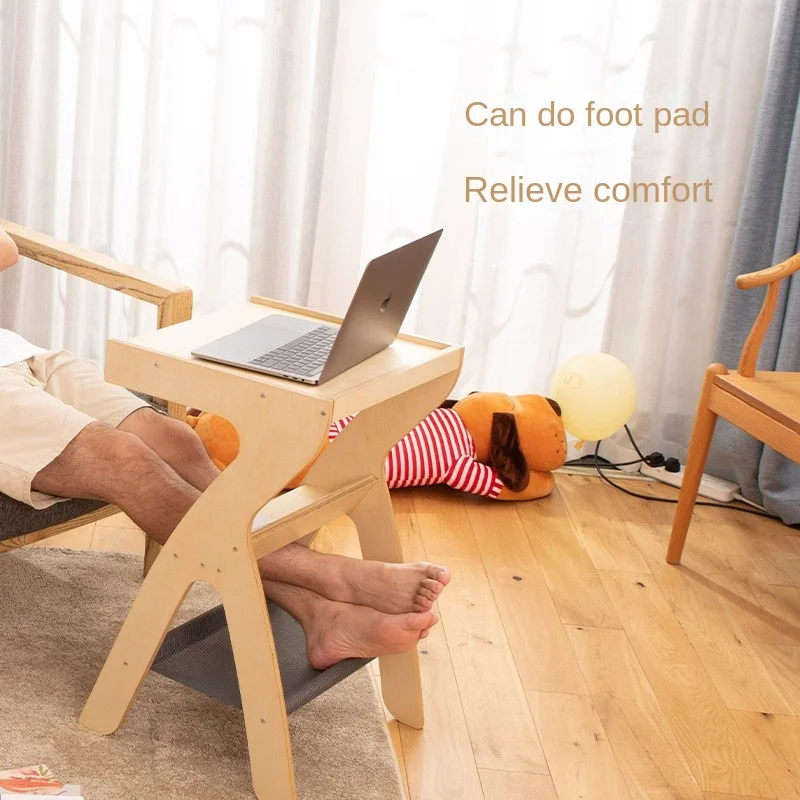 XD Solid Wood Multifunctional Edge Table Bedroom Home Sofa Matching Edge Table Living Room Small Coffee Table Storage And Folded