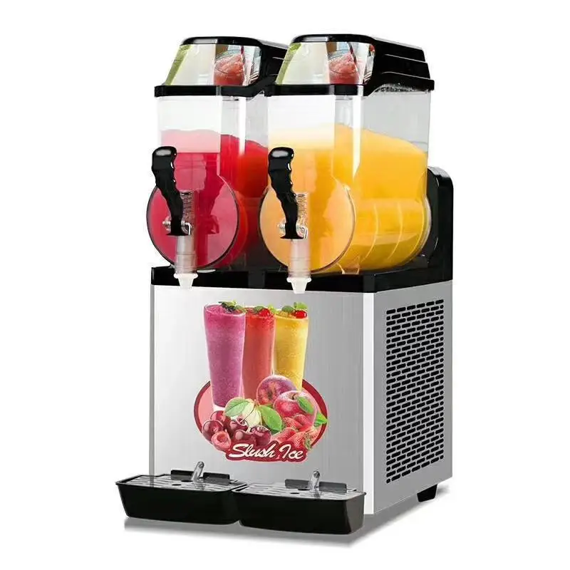 Cheap Commercial Frozen Drink Juice Cooler Maquinas De Granizado Granizadora Frappe Granita Slushy Slush Machine