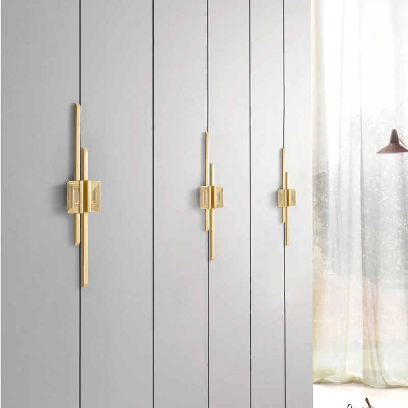 Modern Simple Golden Gray Round Counter Cabinet Door Drawer Pull Wardrobe Kitchen Cupboard Door Handle Furniture Handle Hardware