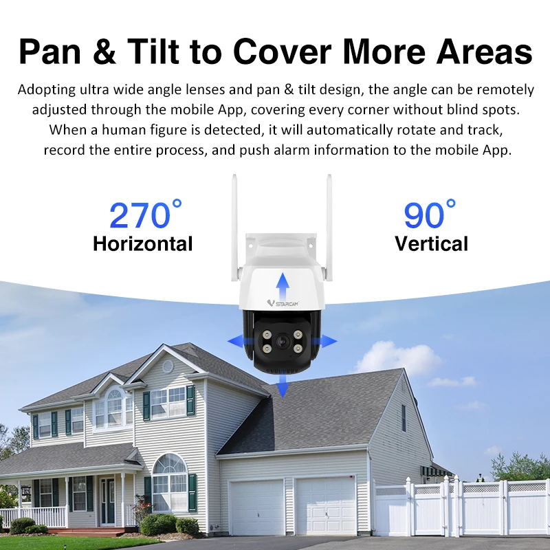 Vstarcam New Outdoor Security Wireless 3MP MINI IP Camera Security CCTV Video Surveillance Color Night Vision AutoTracking Phone