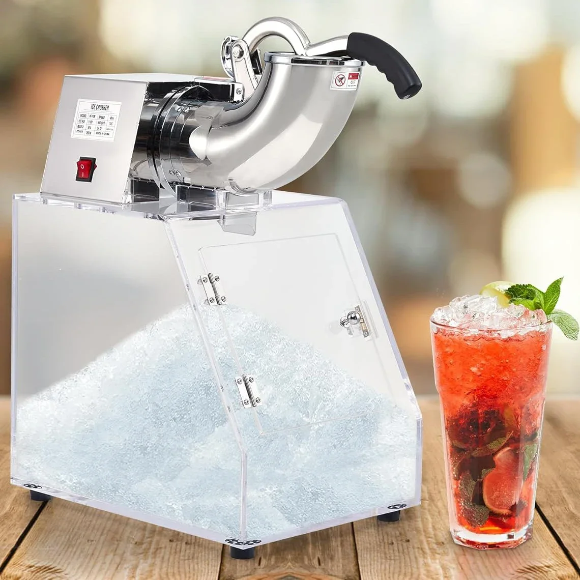 

Attractive Price Electric Ice Shaver Machine Maker Commercial Block Ice Shaver Machine For Restaurant