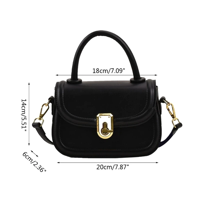 Vintage Sling Bag PU Leather Crossbody Shoulder Bags Business Office Handbag