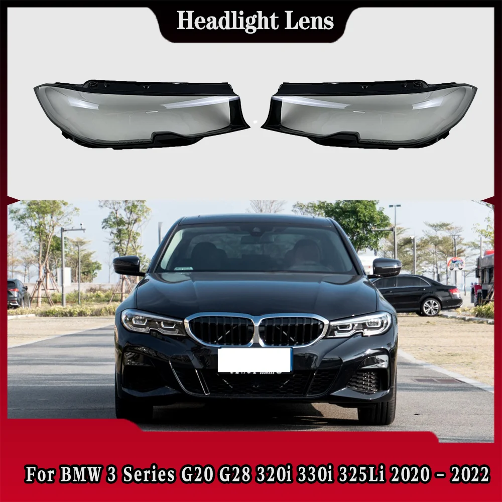 

For BMW 3 Series G20 G28 320i 330i 325Li 2020 2021 2022 Headlamp Cover Headlight Shell Lens Plexiglass Transparent Lampshade