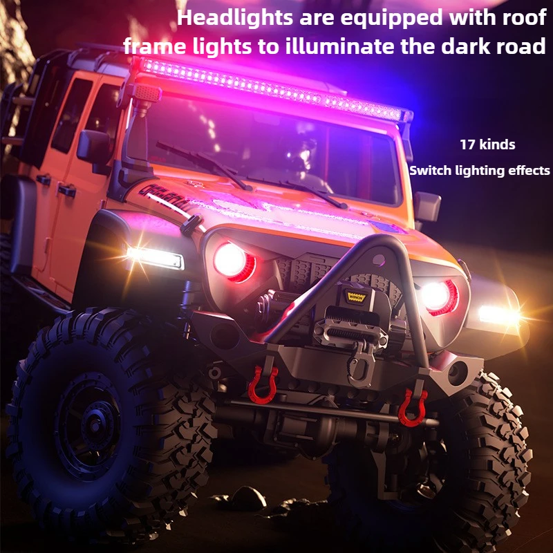 R1011 RC Climbing Car 1/10 Professional Simulated Climbing Off-road Vehicle Electric Remote Control Model Car with Light Toy