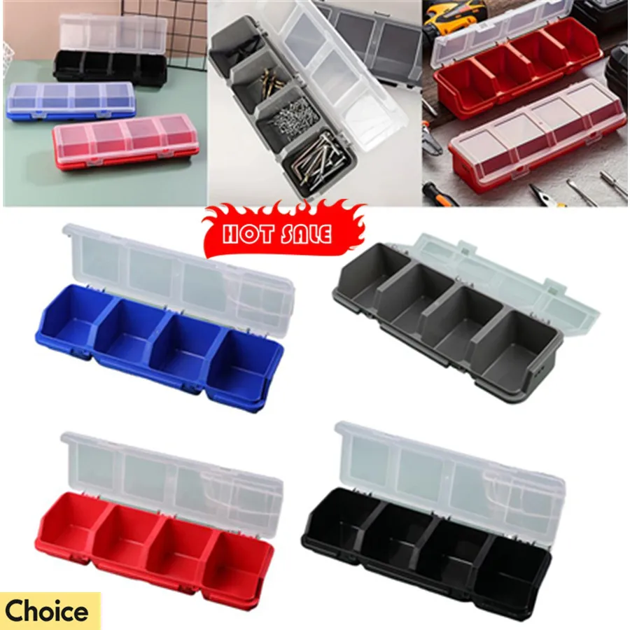 

Коробка-органайзер с несколькими отделениями, пластиковая коробка для хранения винтов, мелких деталей, футляр для хранения оборудования и ювелирных изделий