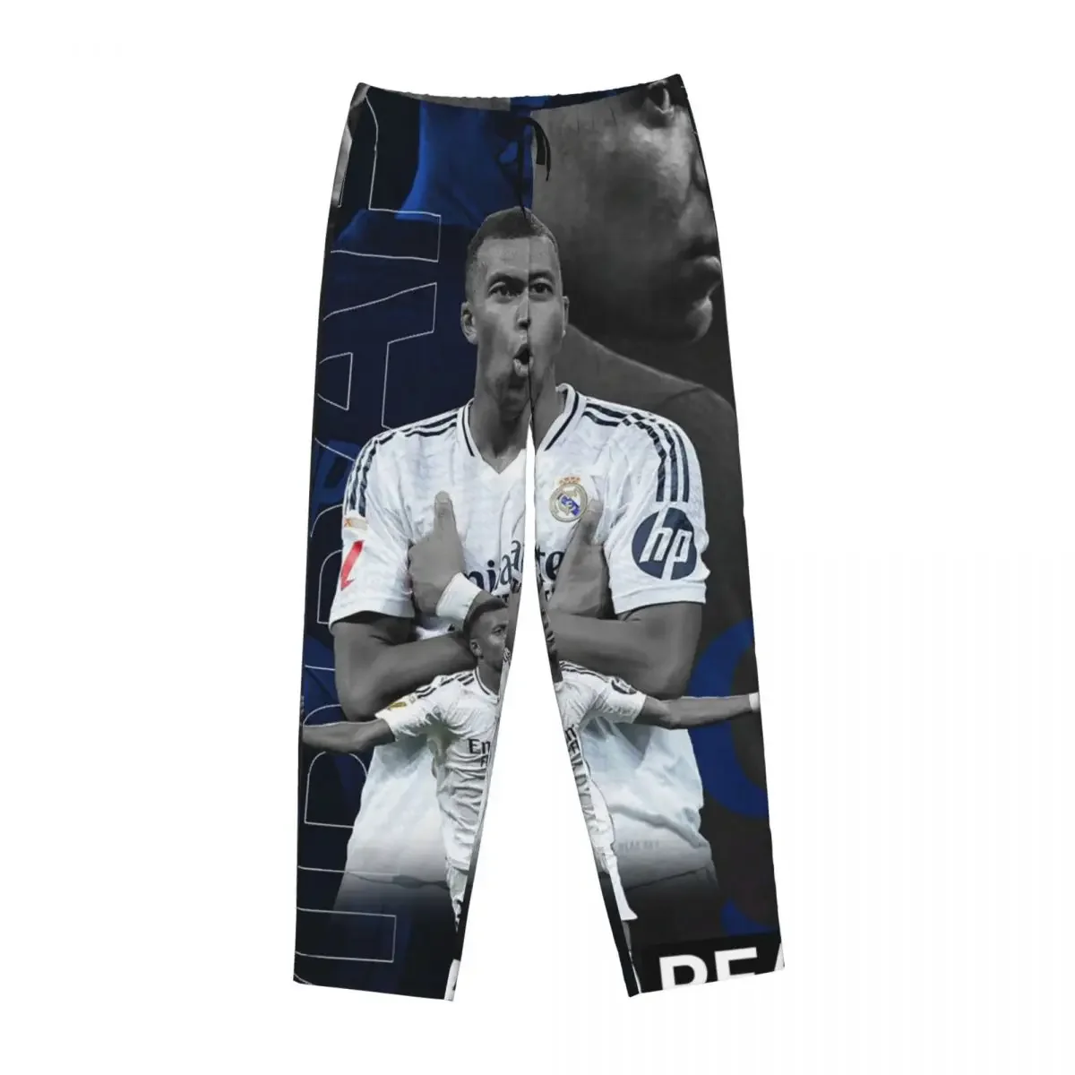 Custom Football KM Mbappe Soccer Women Pajama Pants Lounge Sleep Sleepwear Bottoms with Pockets