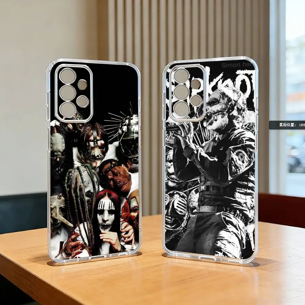 B-Band-d Cool s-SlipknotS Phone Case For Samsung S25,S24,S21,S22,S23,S30,Ultra,S20,Plus,Fe Transparent Cover