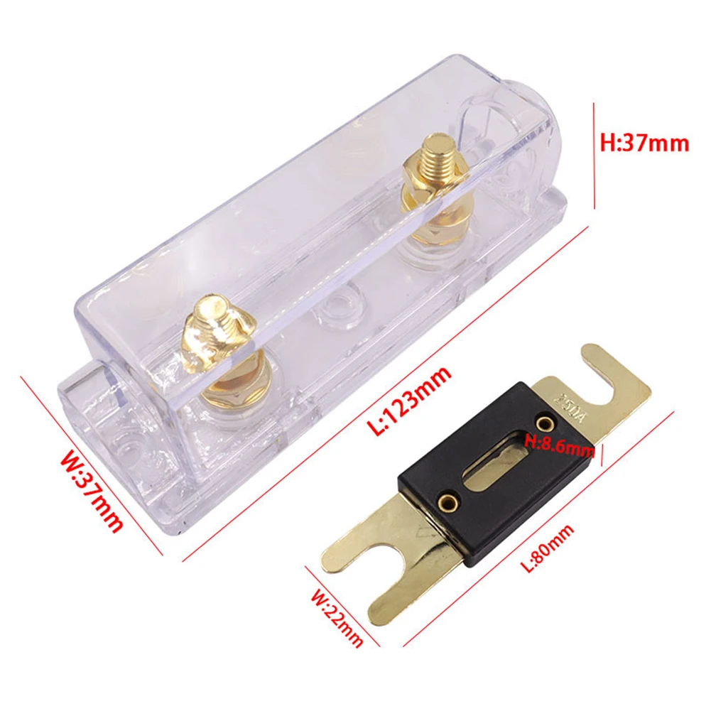 Automotive Audio Fuse Holder with Removable Insulating Cover Easy Installation and Enhanced Safety Measures  Automotive