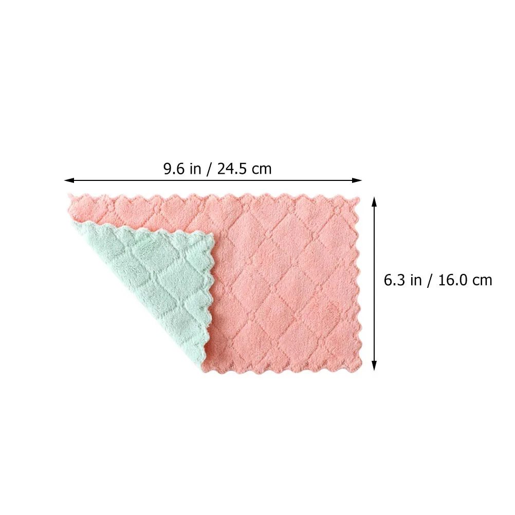 

12pcs Water Absorbent Dish Washing Cloth Superfine Fiber Thick Kitchen For Dishes Pots Pans Multifunctional