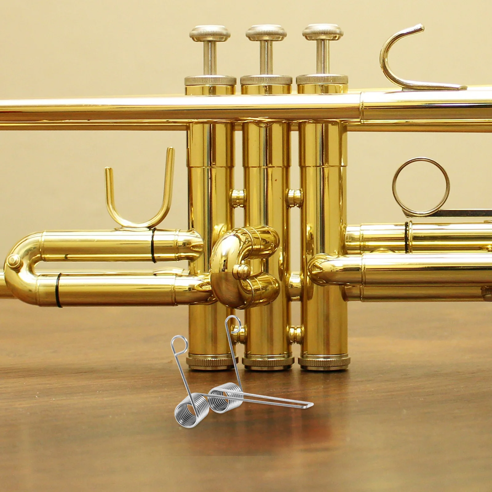 

5pcs Low Pitch Horn Key Spring Trumpet Valve Trombone Replacement Parts Brass Instrument Maintenance Supplies Enhanced Sound