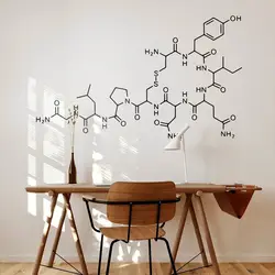 Love Oxytocin Chemical Formula Molecule Removable Wall Sticker Vinyl Decal Mural Art Science School Bedroom Home Decoration P851