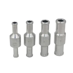 6-12mm Inline One-Way Check Valve, Aluminium Non-Return Valve for Fuel, Petrol, Diesel, Water, Gas, Air and Vacuum Systems