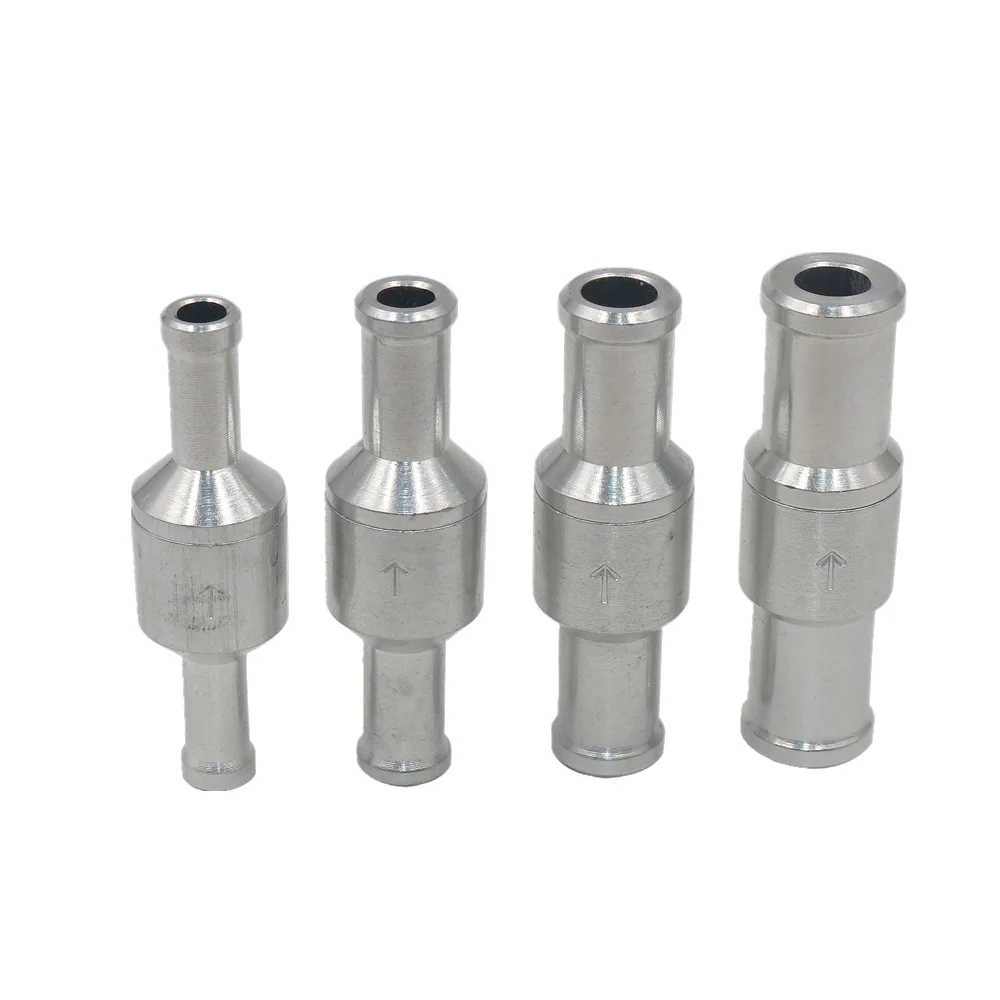 6-12mm Inline One-Way Check Valve, Aluminium Non-Return Valve for Fuel, Petrol, Diesel, Water, Gas, Air and Vacuum Systems