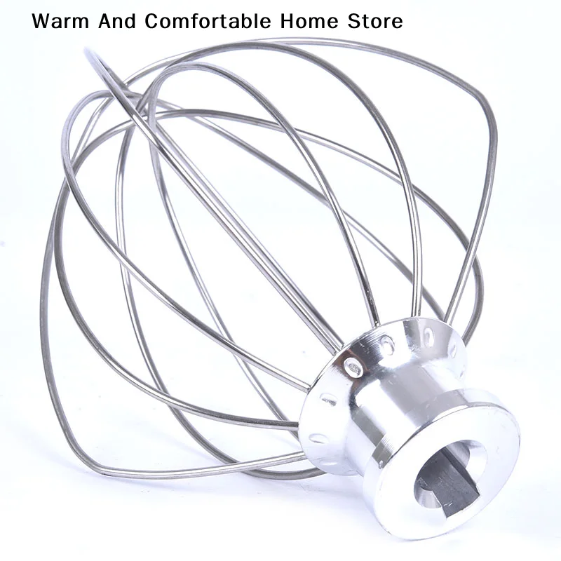 【SE】Stainless Steel Wire Whip Kitchen Electric Mixer Accessory For 4.5QT KitchenAid K45WW Stand Mixer With Whisk Attachment