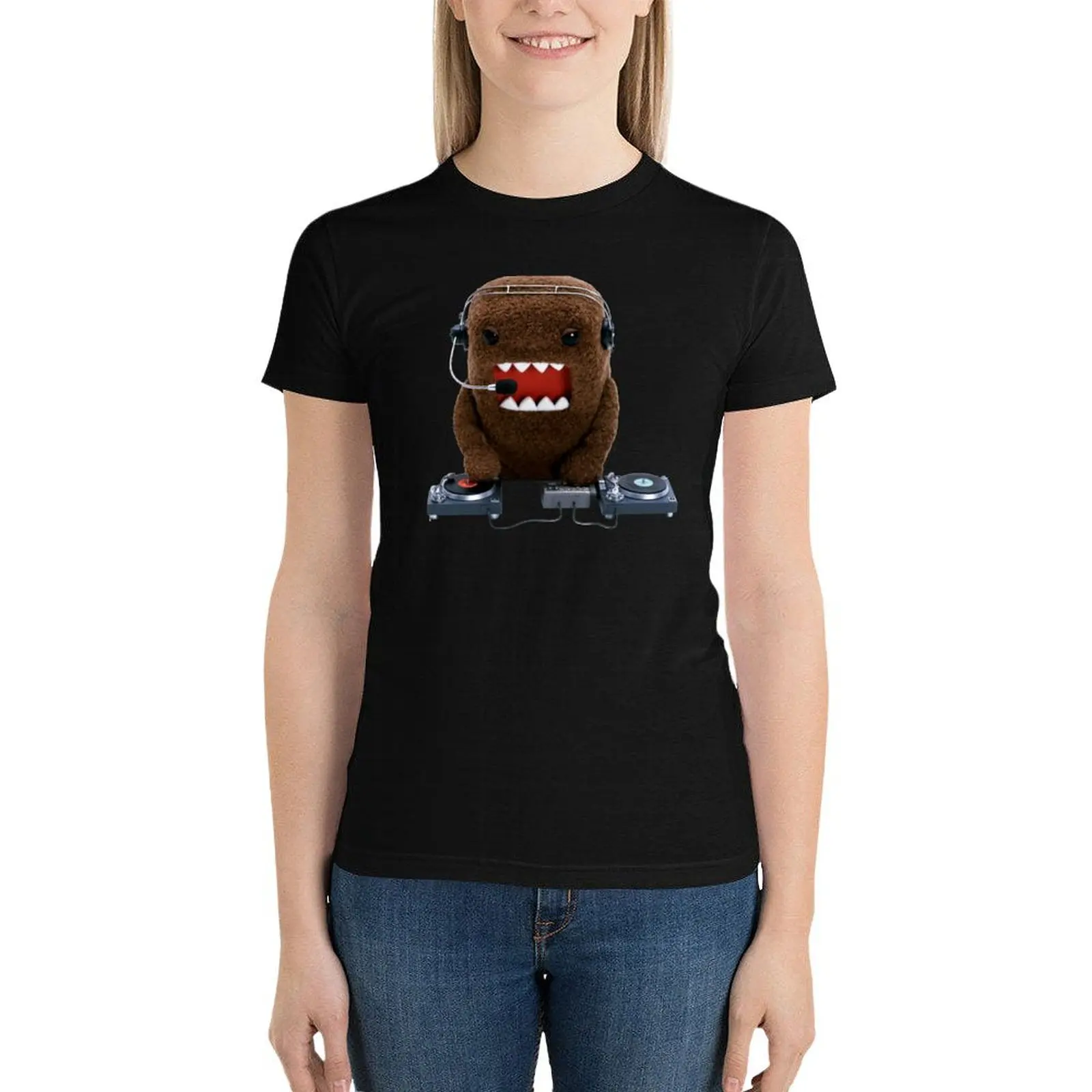 DJ Domo-kun T-Shirt lady clothes aesthetic clothes Women t shirt