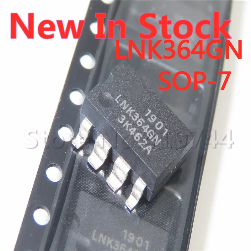 5 PÇS/LOTE LNK364GN LNK364 SOP-7 SMD Gerenciamento de Interruptor de Alimentação IC Em Estoque NOVO IC original