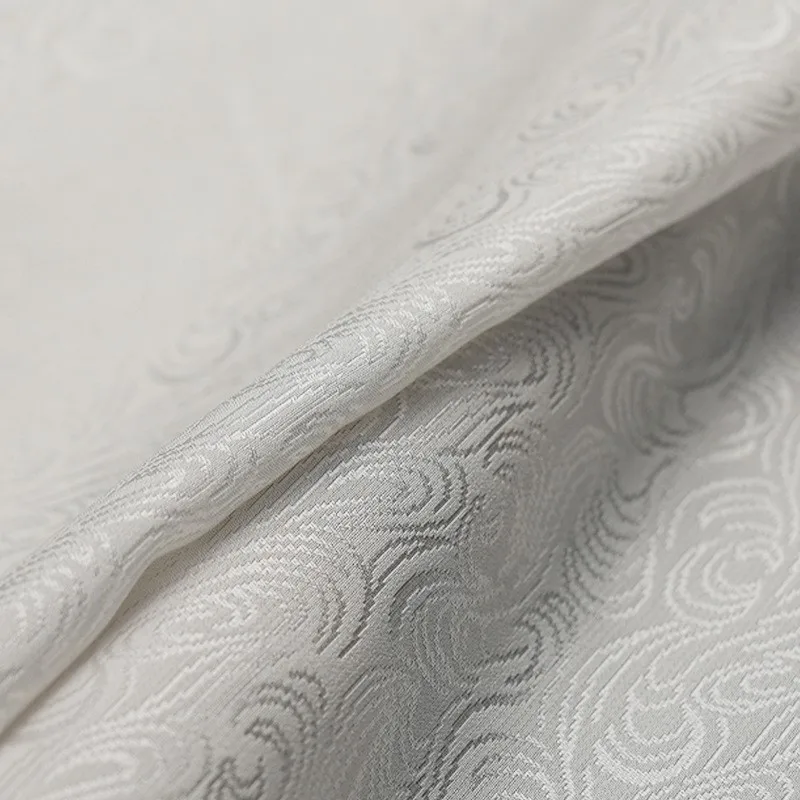 Narrow-width pure silk water ripple new Chinese-style Hanfu cheongsam clothing fabric