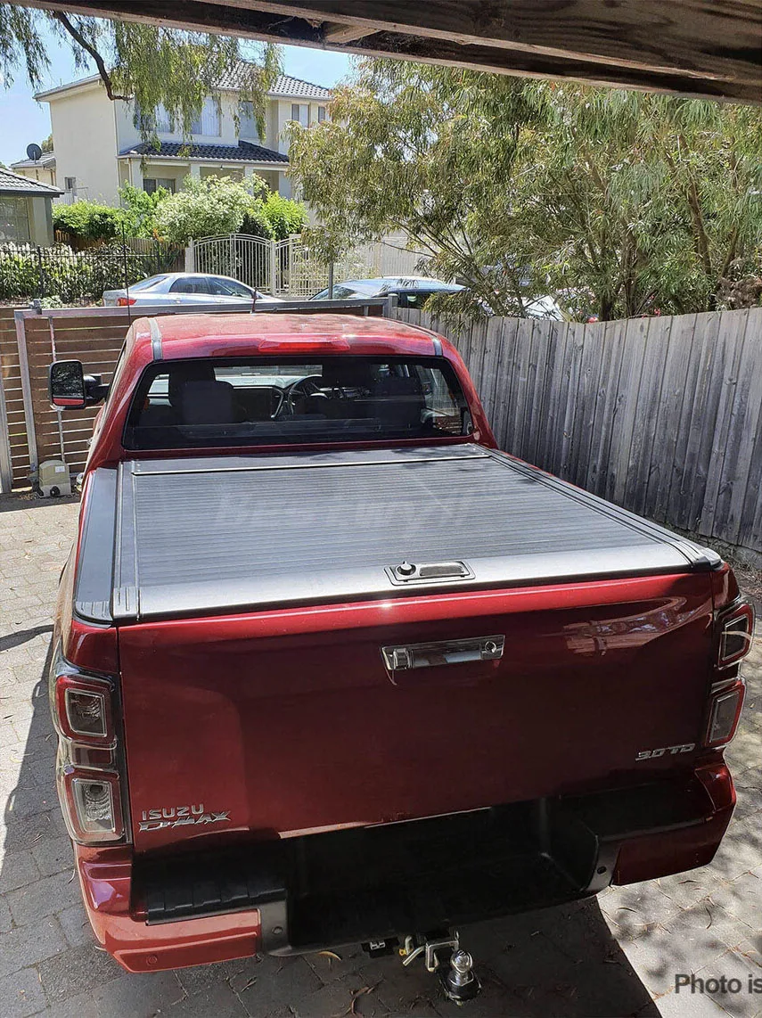 4X4 Accessories Ute Roller Lid Shutter Aluminum Pickup Truck Bed Manual Retractable Tonneau Cover For Isuzu Dmax K12