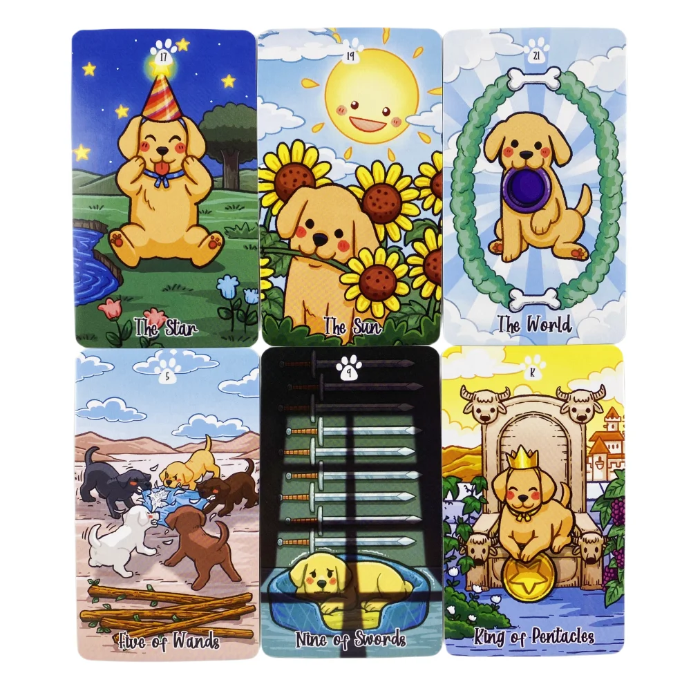 Labradorable Tarot Cards Cute Dog Design A 78 Deck Oracle English Visions Divination Edition Borad Playing Games