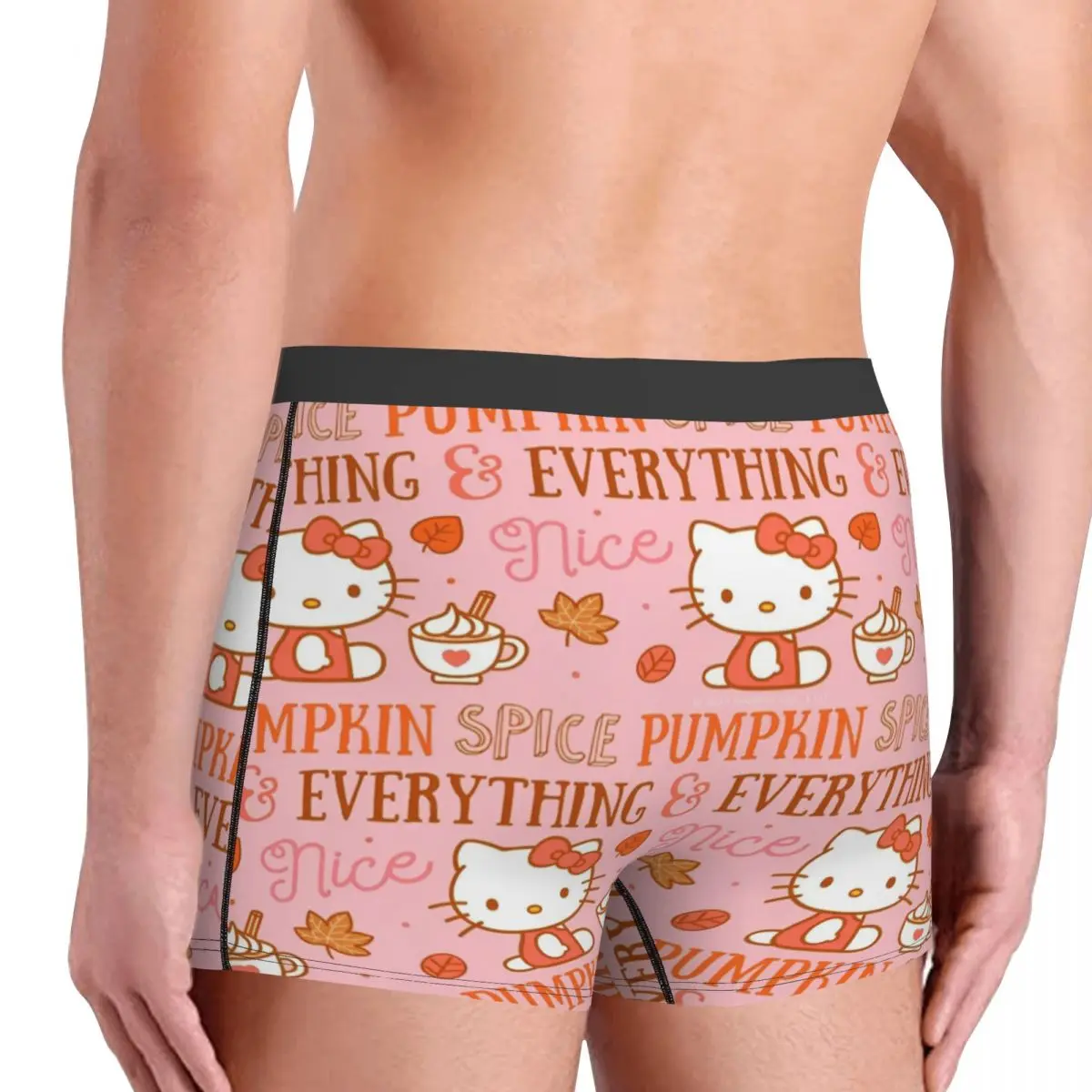 Custom Hello Kitty Pumpkin Spice Everything Boxer Merch Boxers Briefs Underwear Boxer Briefs Gag Cozy Quilt Underpants Gift Man